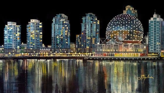 "NIGHT VANCOUVER. CANADA"